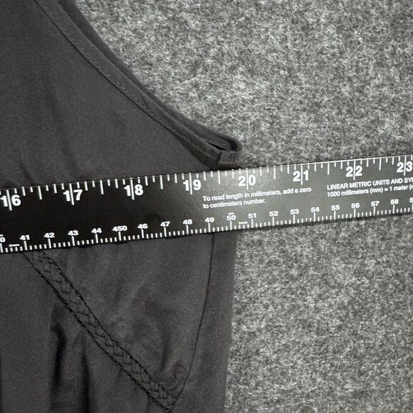 Javier Simorra Blouse Women's Medium Black Silk Sleeveless Tank Top Braided - Picture 4 of 6